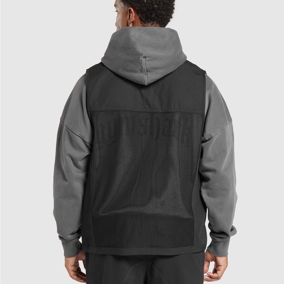 Men’s Gymshark Woven Vest Size M Black - Picture 5 of 6